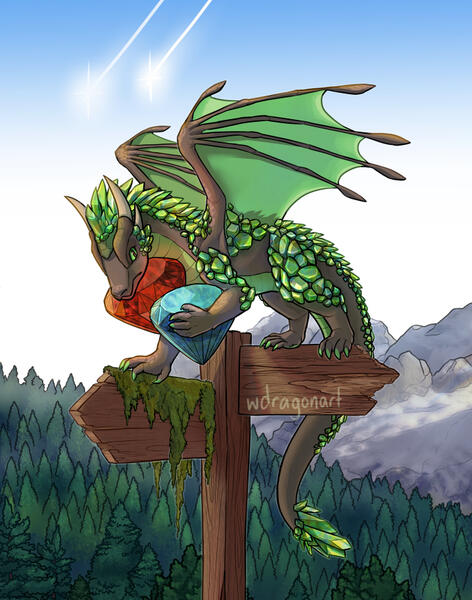 Radiant Scales Tarot - 2 of Earth